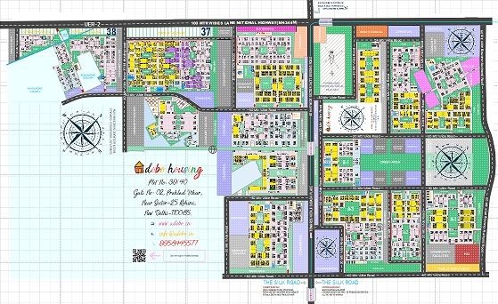 high resolution layout plan map of rohini sector 36, 37 & 38